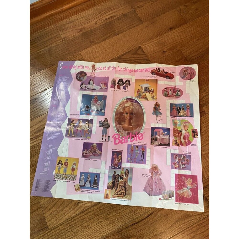 1994 Mattel Barbie Doll Vintage Print Ad/Poster 90s Toys Art Décor Barbiecore